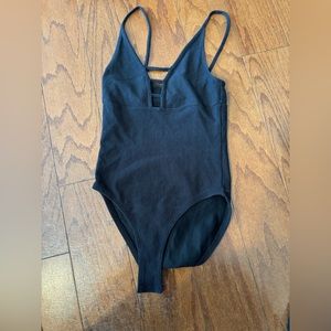 Top Shop black ribbed body suit